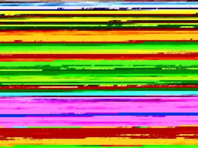 a colorful wall with many different colored lines at Holiday Home Fridgerd - 250m from the sea by Interhome in Blokhus