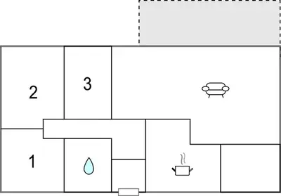 a block diagram of a block diagram with a drop at 3 Bedroom Lovely Home In Vestervig in Vestervig