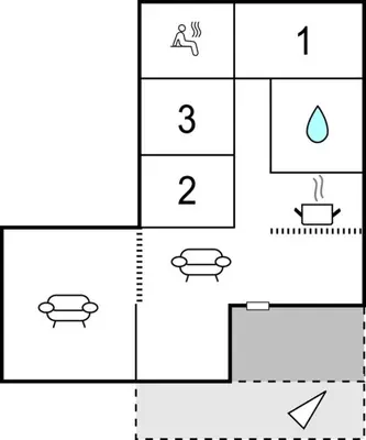 a block diagram of a periodic table with different numbers at Holiday Home Blokhus 58 in Blokhus