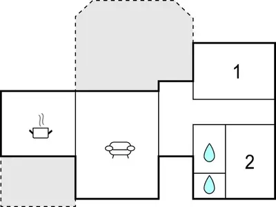 a block diagram of a block diagram of a toilet at Holiday Home Løgstør 53 in Løgstør