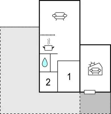 a block diagram of a periodic table with two squares at Holiday Home Vinderup 5 in Vinderup