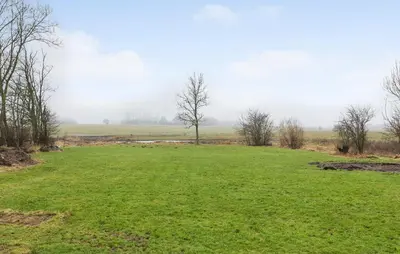 a grassy field with a tree in the distance at Nice Home In Roslev With Kitchen in Roslev