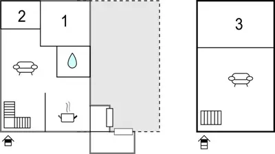 a schematic diagram of a laboratory with the results of the experiment at Amazing Home In Harboøre With Kitchen in Harboør