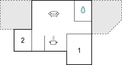a block diagram of a periodic table with a water drop at 2 Bedroom Awesome Home In Højslev in Højslev