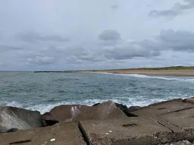 a view of the ocean from a rocky beach at 5 star holiday home in Vestervig-By Traum in Vestervig