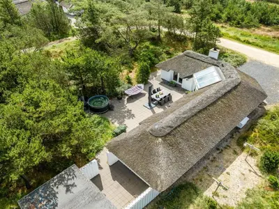 an overhead view of a house with a roof at Holiday Home Pihla - 1-1km from the sea by Interhome in Fjerritslev