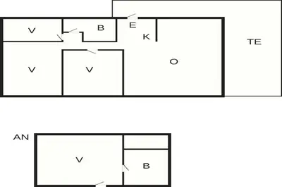 a block diagram of a house at 7 person holiday home in Vestervig-By Traum in Vestervig