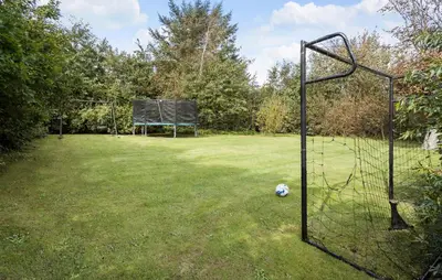 a soccer ball in a field with a net at Pet Friendly Home In Spøttrup With Wifi in Spottrup