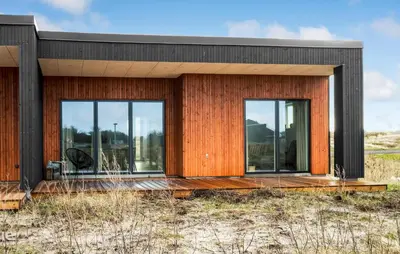 a rendering of a small house with glass windows at Amazing Home In Thisted With Wifi in Thisted