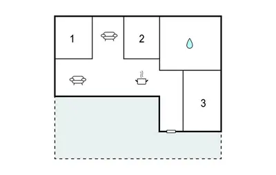 a block diagram of a block diagram of a box at 3 Bedroom Nice Home In Fjerritslev in Fjerritslev