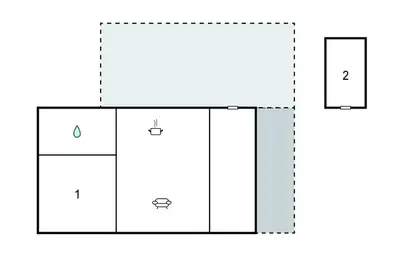a schematic diagram of the experimental facility at Stunning Home In Vemb With Wifi in Vemb