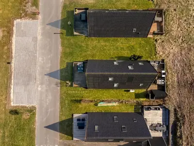 an overhead view of roofs on a house at Apartment Kauno - 16km to the fjord by Interhome in Farsø