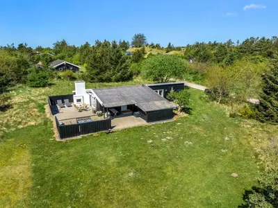 an overhead view of a house on a hill at Holiday Home Rieke - 2km from the sea by Interhome in Blokhus