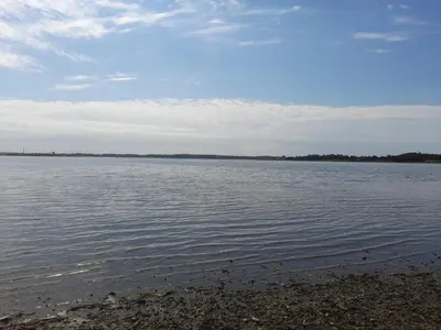 a view of a large body of water at 10 person holiday home in Spøttrup in Spottrup