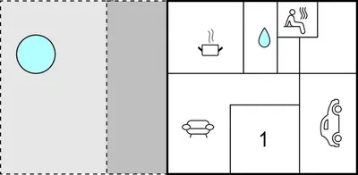 a diagram of the different symbols of a bathroom at Cozy Home In Vestervig With Sauna in Vestervig
