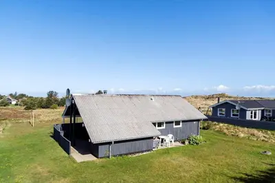 an aerial view of a house with a roof at 323-Thisted-Pighvarvej-27 in Thisted