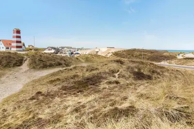 a lighthouse on a hill next to a road at 652-Thisted-Orredvej-58 in Thisted
