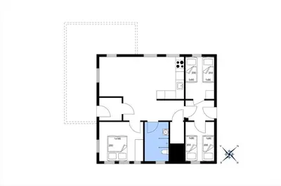 a floor plan of a house at 303-Thisted-Hotelvej-5-F in Thisted