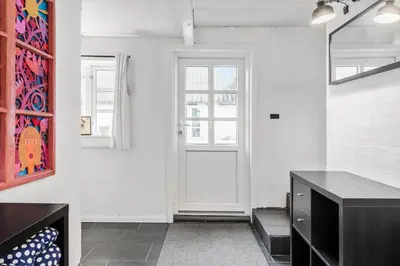 a white room with a door and a window at 893-Thisted-Vesterhavsgade-148 in Thisted