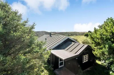 an overhead view of a house with trees at 643-Thisted-Bredkaervej-69-A in Thisted