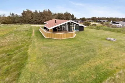 an overhead view of a house in a field at 868-Thisted-Nordsovej-168 in Thisted