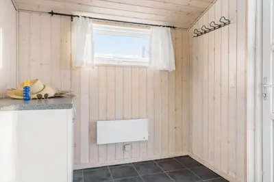 a kitchen with a window and a counter top at 305-Thisted-Fiskervej-35 in Thisted