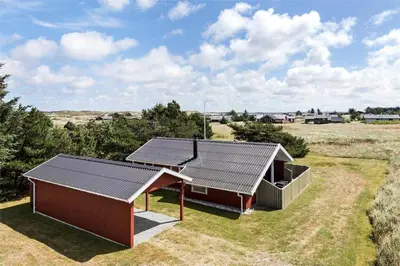 a house with solar panels on top of it at 715-Thisted-Tunvej-22 in Thisted