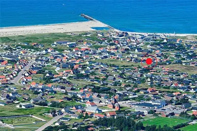 an aerial view of a small town next to the ocean at 497-Thisted-Nordsovej-26 in Thisted