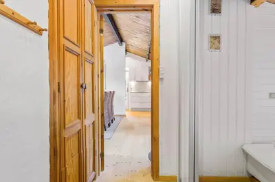 an open door to a kitchen in a house at 851-Thisted-Blabaervej-1 in Thisted