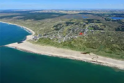an aerial view of a small island in the ocean at 809-Thisted-Aerenprisvej-11 in Thisted