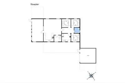 a floor plan of a house at 600-Vestervig-Krik-Strandvej-100 in Vestervig