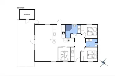 a floor plan of a house at 161-Hanstholm-Kraegpotvej-161 in Hanstholm