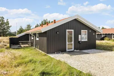 a black tiny house with a pitched roof at 940-Thisted-Spanggardsvej-45 in Torsted