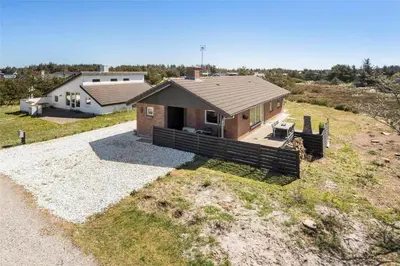an aerial view of a house with a yard at 234-Thisted-Kuttervej-9 in Thisted