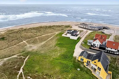 an aerial view of houses on an island in the ocean at 942-Thisted-Orhagevej-183 in Torsted