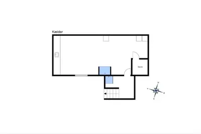 a floor plan of a house with a star at 167-Thisted-Vesterhavsgade-158 in Thisted