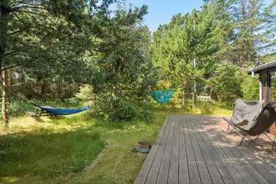 a hammock hanging from a tree in a yard at 242-Thisted-Muslingevej-4 in Thisted