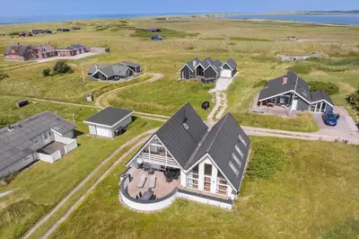 an overhead view of a house on an island at 186-Vestervig-Magevej-5 in Vestervig