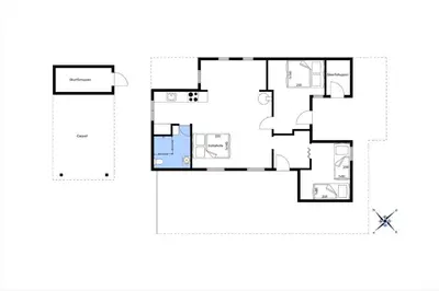 a floor plan of a house at 815-Thisted-Blamunkevej-45 in Thisted