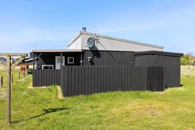 a black fence in front of a house at 271-Thisted-Nordsovej-88 in Thisted