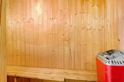 a corner of a sauna with a trash can at 517-Thisted-Sigvej-10 in Thisted