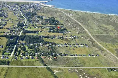 an aerial view of an island with a group of animals at 344-Thisted-Flyndervej-20 in Thisted