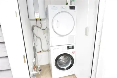 a washer and dryer in a room at 151-Thisted-Havbovej-39 in Thisted