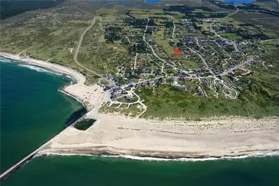 an aerial view of an island in the ocean at 567-Thisted-Fiskervej-67 in Thisted