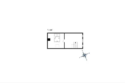 a floor plan of a small house at 1329-Thisted-Nordsovej-226 in Thisted