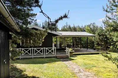 a house with a deck and a gazebo at 1344-Vestervig-Hedevej-43 in Vestervig