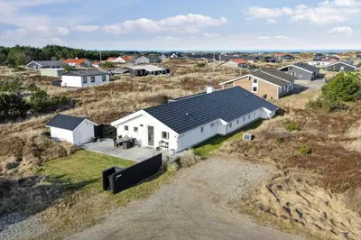 an aerial view of a house on a hill at 1064-Thisted-Klitstien-25 in Torsted