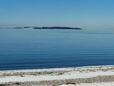 an island in the middle of a large body of water at 7 person holiday home in Løgstør-By Traum in Løgstør