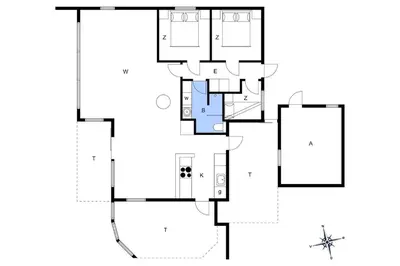 a floor plan of a house at LK1456-Lokken-Magdavej-9 in Løkken