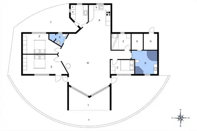 a floor plan of a house at LK1948-Lokken-Karinavej-48 in Løkken